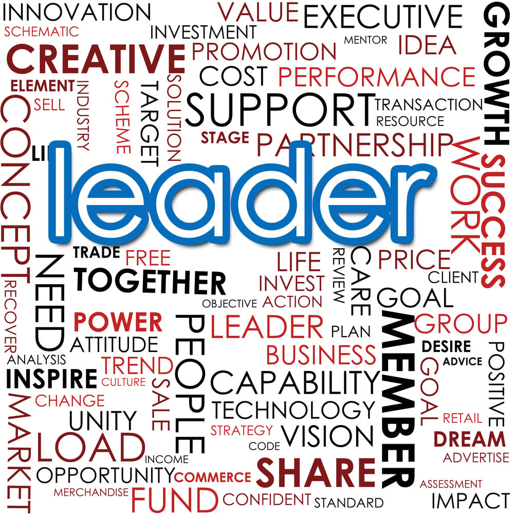 Leader word cloud